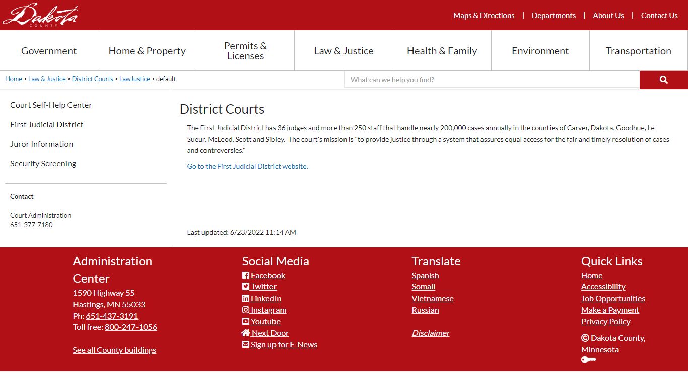 District Courts| Dakota County
